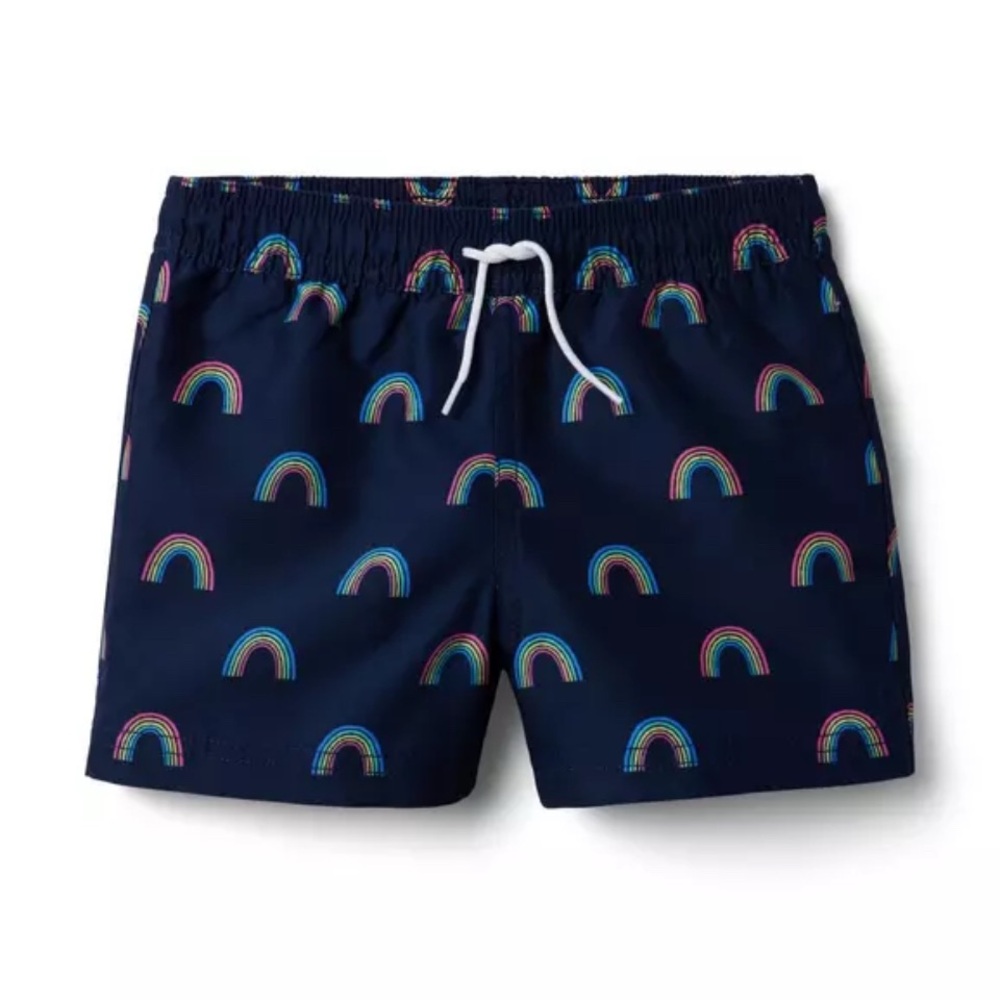 Janie and Jack Rainbow Swim Shorts